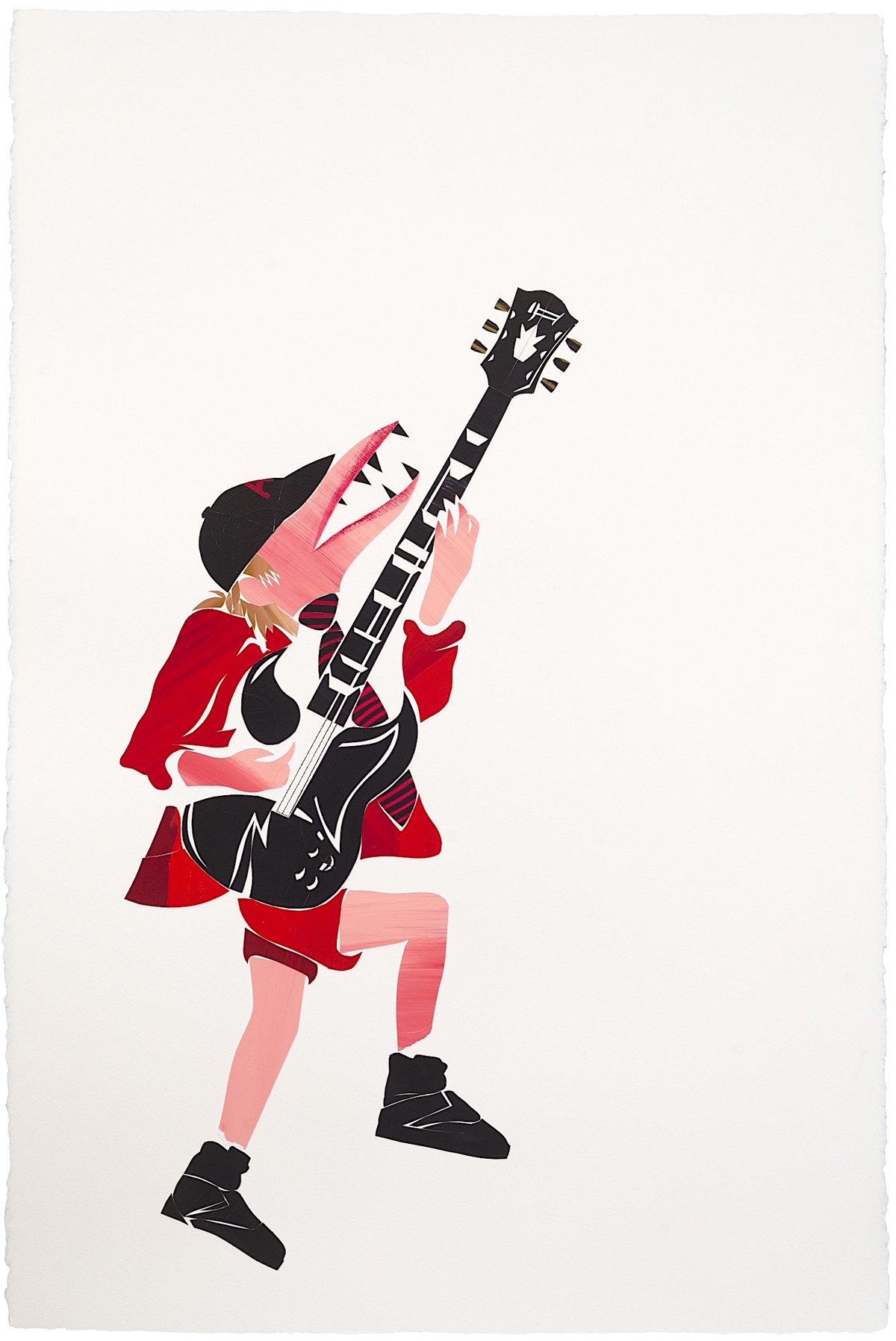 Abdul Vas. The Cut-Outs Rock Edge. Angus Young AC/DC, 2012. Angus Young Portrait