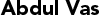 ABDUL VAS Logo