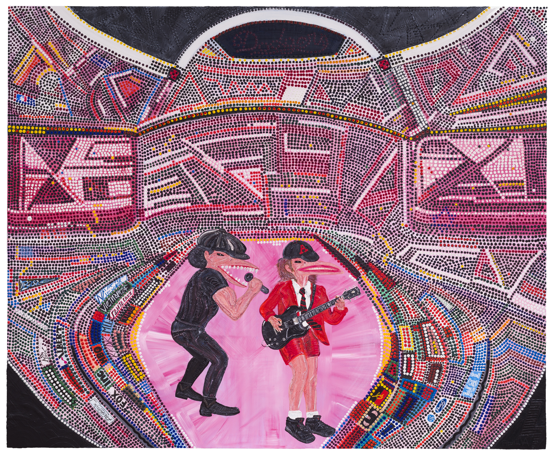 AC/DC Artwork. Abdul Vas. Live At Dodger Stadium 2015. Hypebeast, Saul Bass. Baseball Paintings, Highway To Hell, Truck NFL