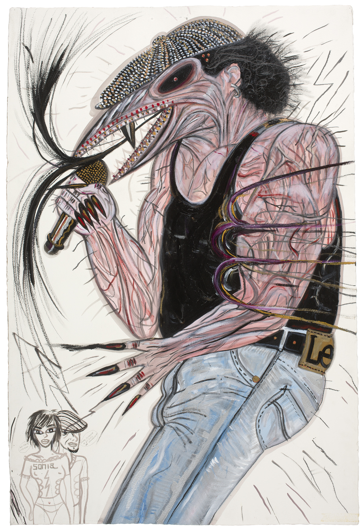 Brian Johnson Portrait. Abdul Vas. AC/DC paintings. The Razors Edge, 2002. Andy Warhol, Art work, Kunst. Hypebeast