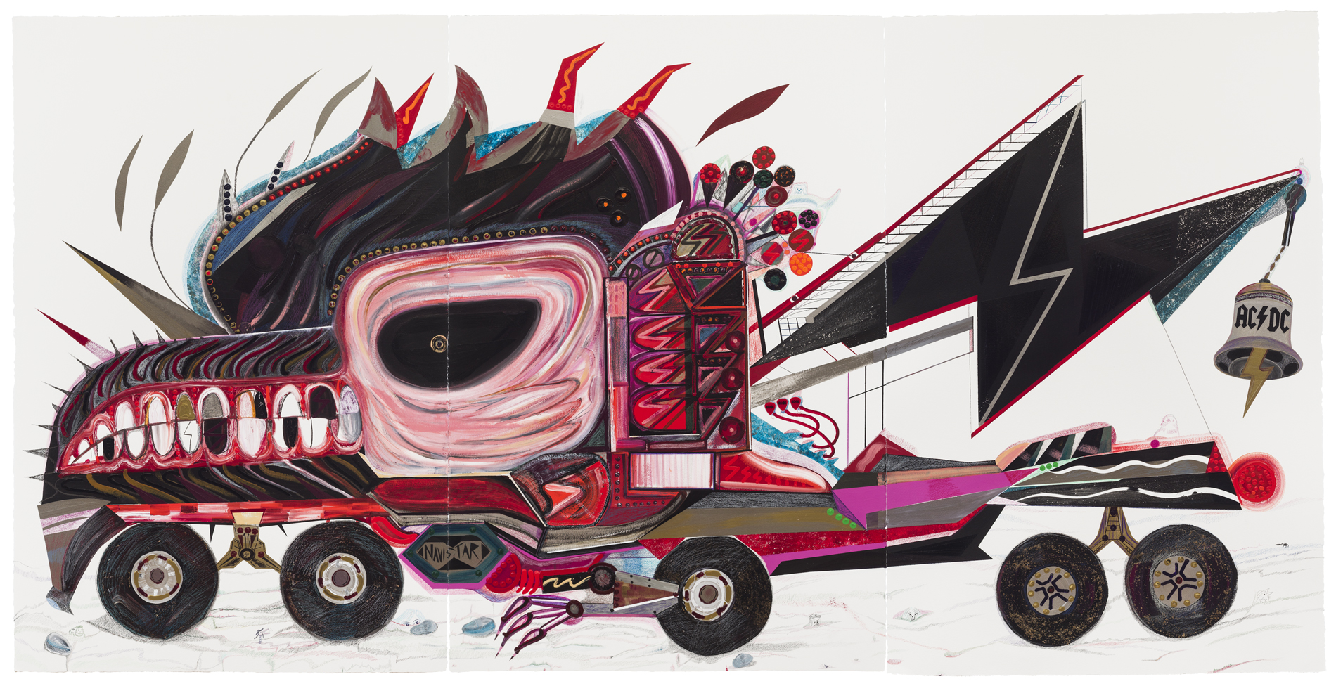 Philip Guston Cars. Abdul Vas. American Truck. Sir Angola 83 Hell`s Bell Zedu Eduardo Dos Santos, Angola, IN-Navistar, 2014. American Trucks Paintings. Hypebeast